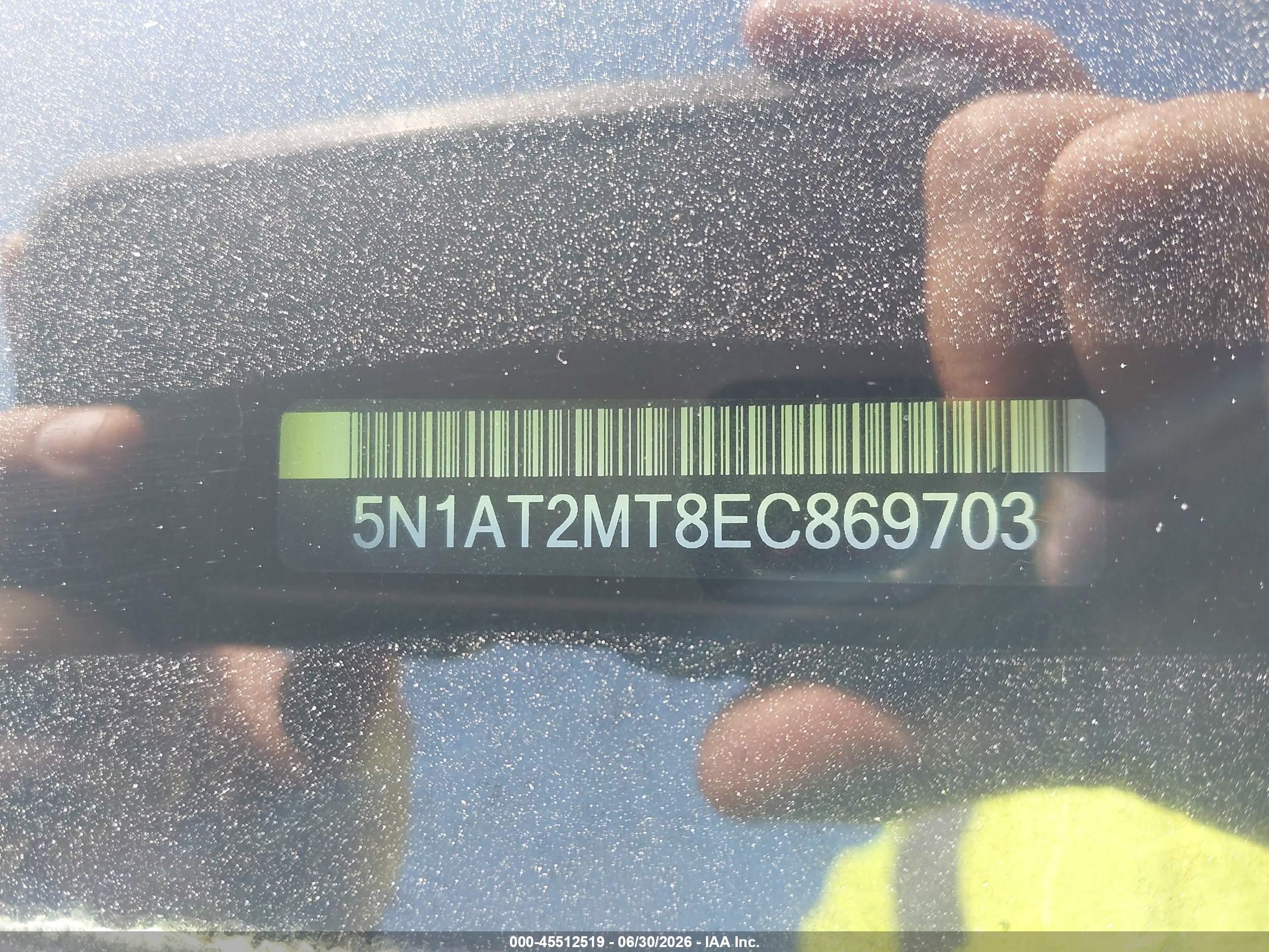 2014 Nissan Rogue Sv Black vin: 5N1AT2MT8EC869703