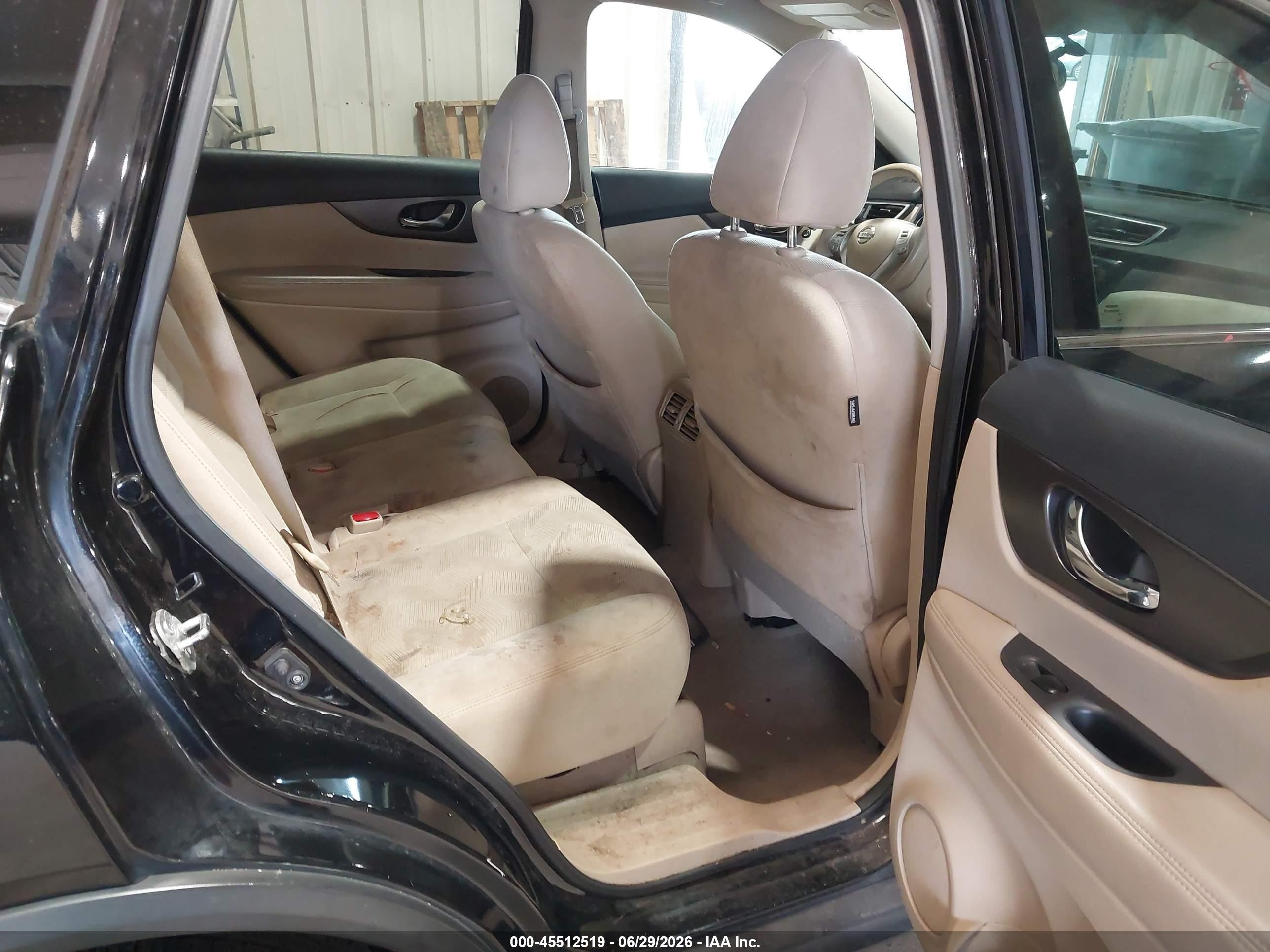 2014 Nissan Rogue Sv Black vin: 5N1AT2MT8EC869703