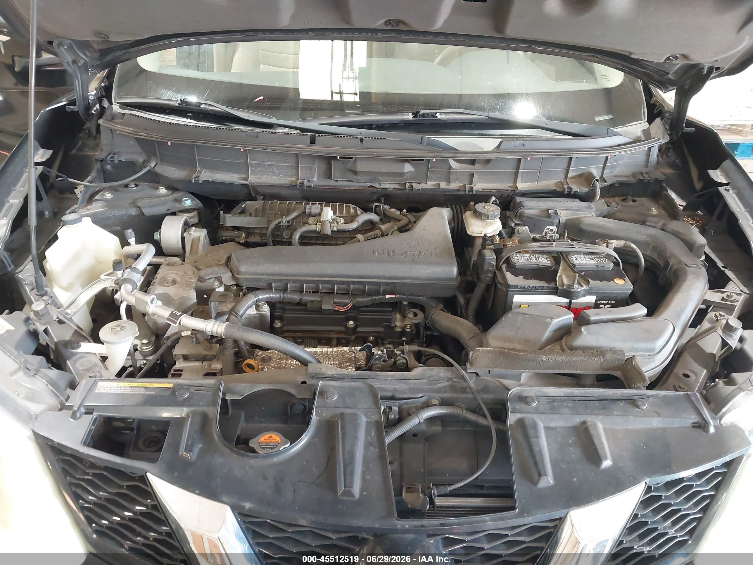 2014 Nissan Rogue Sv Black vin: 5N1AT2MT8EC869703
