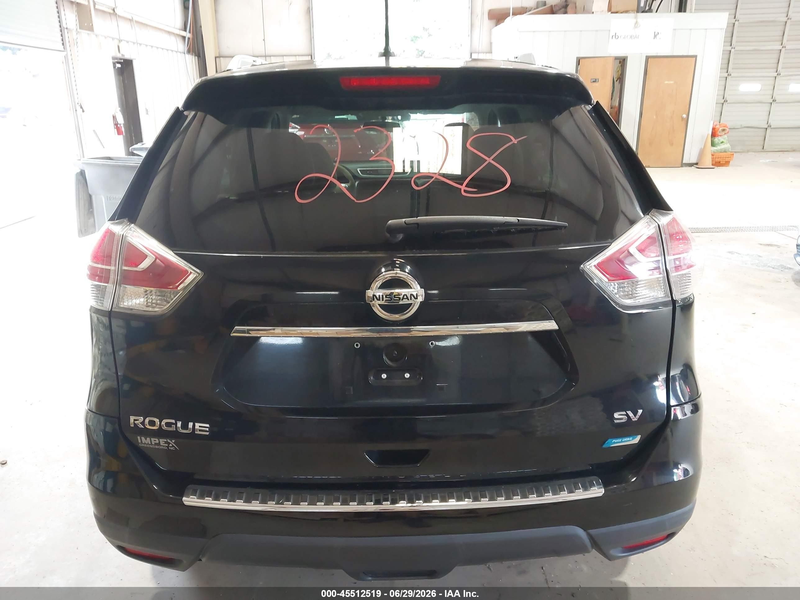 2014 Nissan Rogue Sv Black vin: 5N1AT2MT8EC869703
