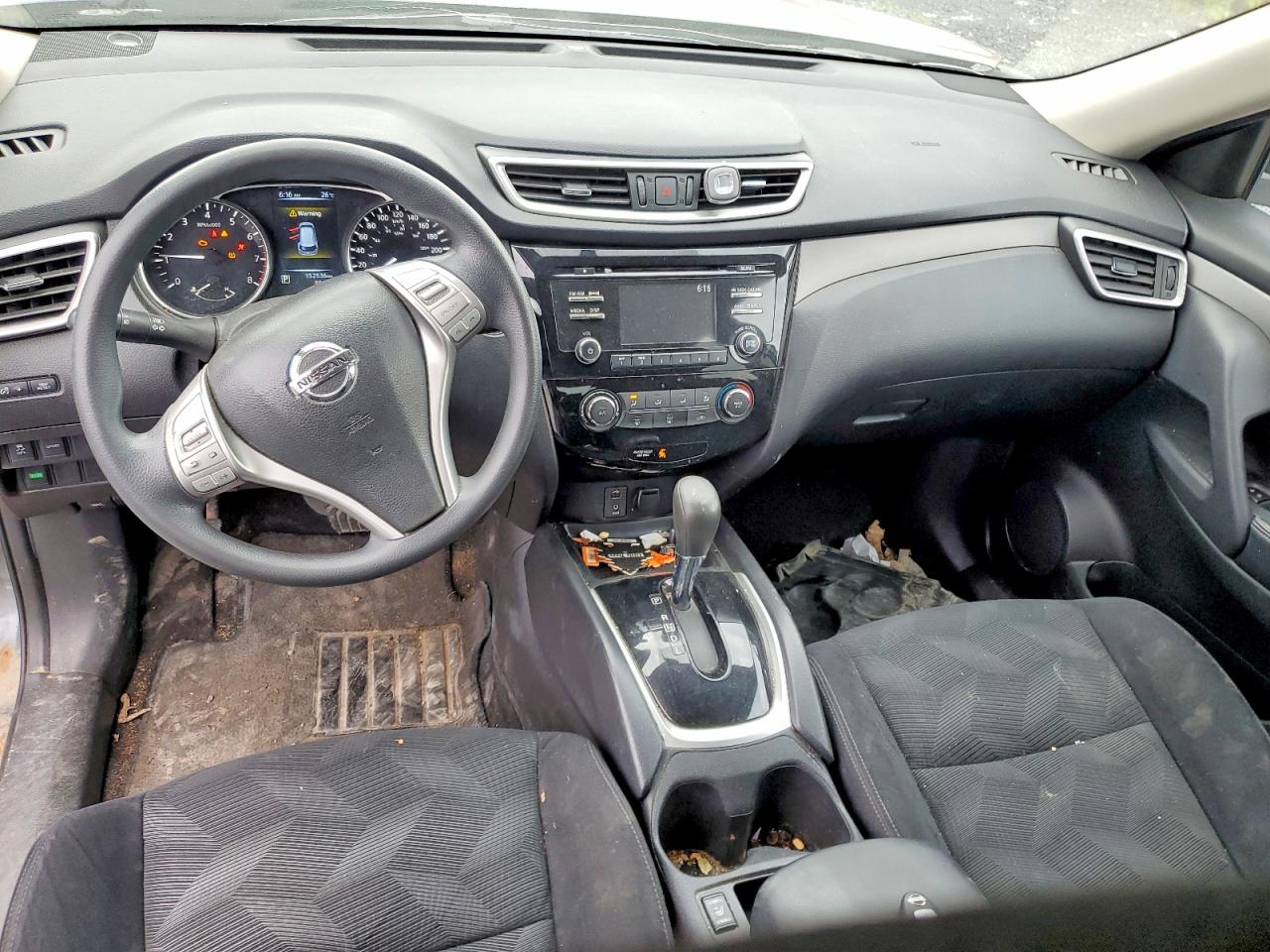 2015 Nissan Rogue S Gray vin: 5N1AT2MT8FC753242