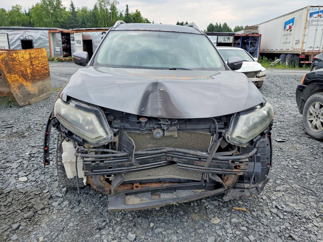 2015 Nissan Rogue S Gray vin: 5N1AT2MT8FC753242