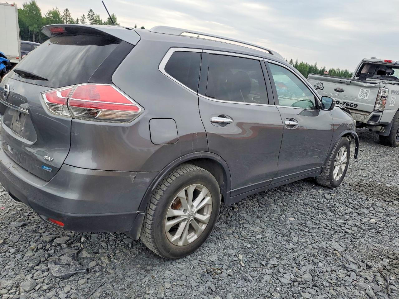 2015 Nissan Rogue S Gray vin: 5N1AT2MT8FC753242