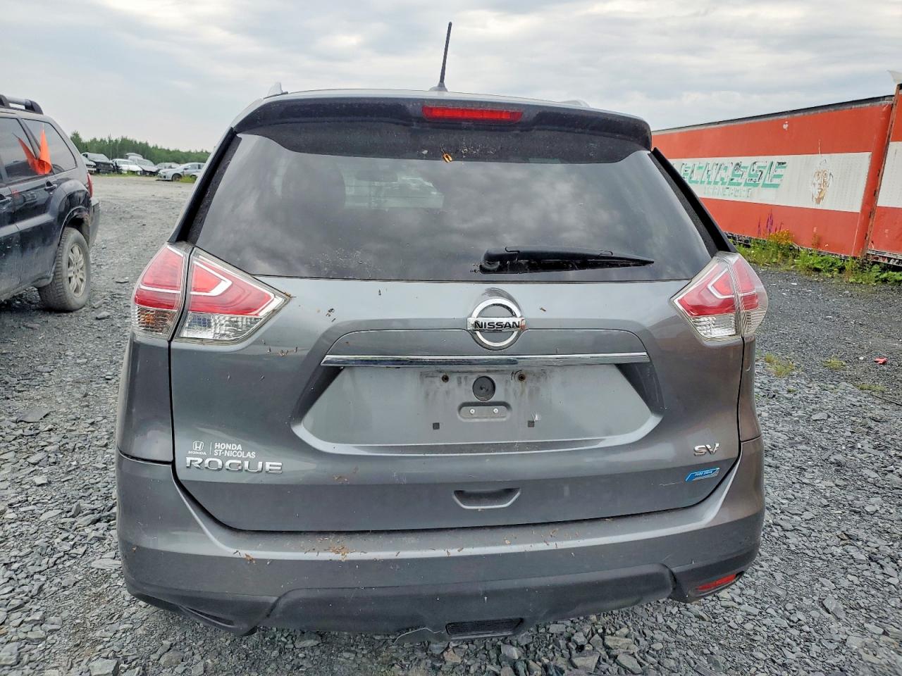2015 Nissan Rogue S Gray vin: 5N1AT2MT8FC753242