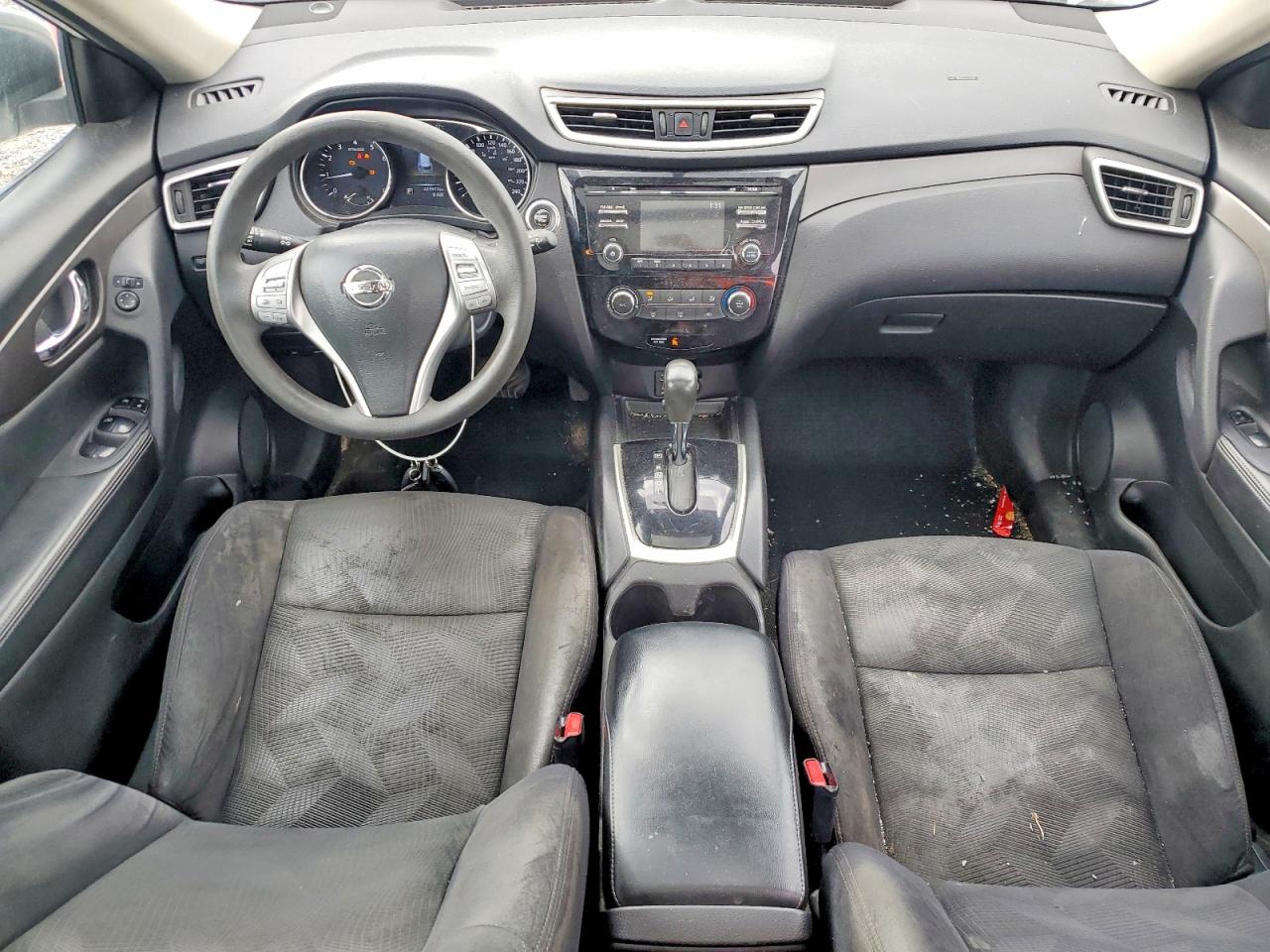 2015 Nissan Rogue S Белый vin: 5N1AT2MT8FC754486
