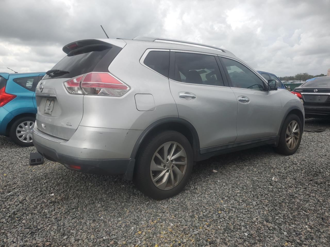 2015 Nissan Rogue Sl Серебряный vin: 5N1AT2MT8FC762393