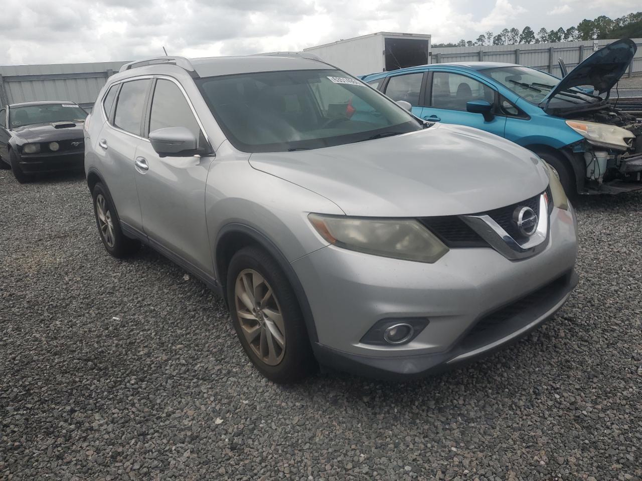 2015 Nissan Rogue Sl Серебряный vin: 5N1AT2MT8FC762393