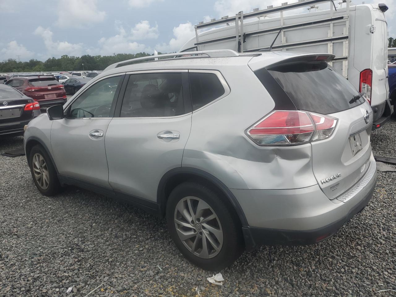 2015 Nissan Rogue Sl Серебряный vin: 5N1AT2MT8FC762393