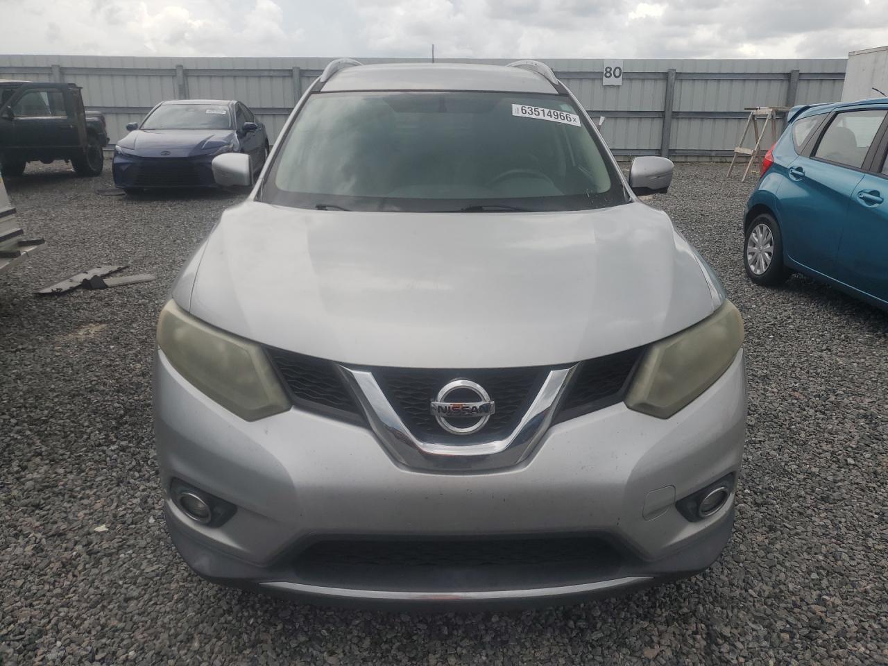 2015 Nissan Rogue Sl Серебряный vin: 5N1AT2MT8FC762393