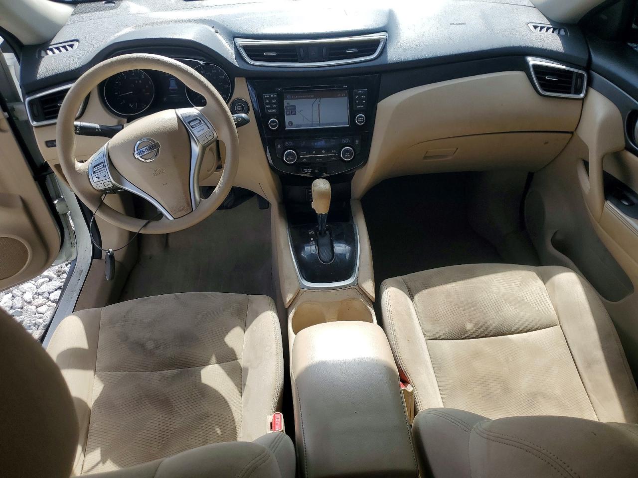 2015 Nissan Rogue Sv White vin: 5N1AT2MT8FC769750