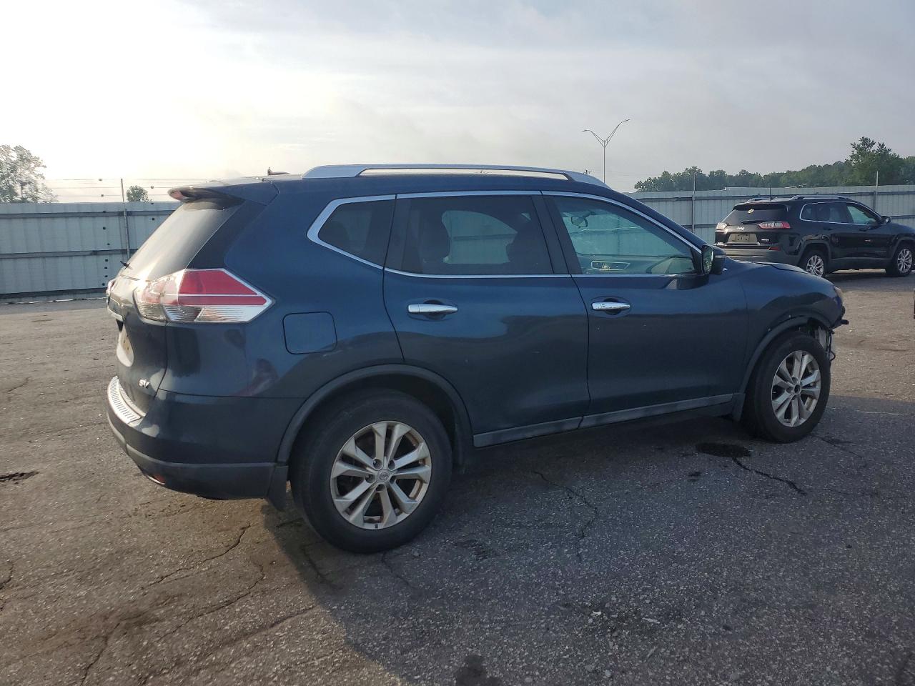 2015 Nissan Rogue S Blue vin: 5N1AT2MT8FC785771