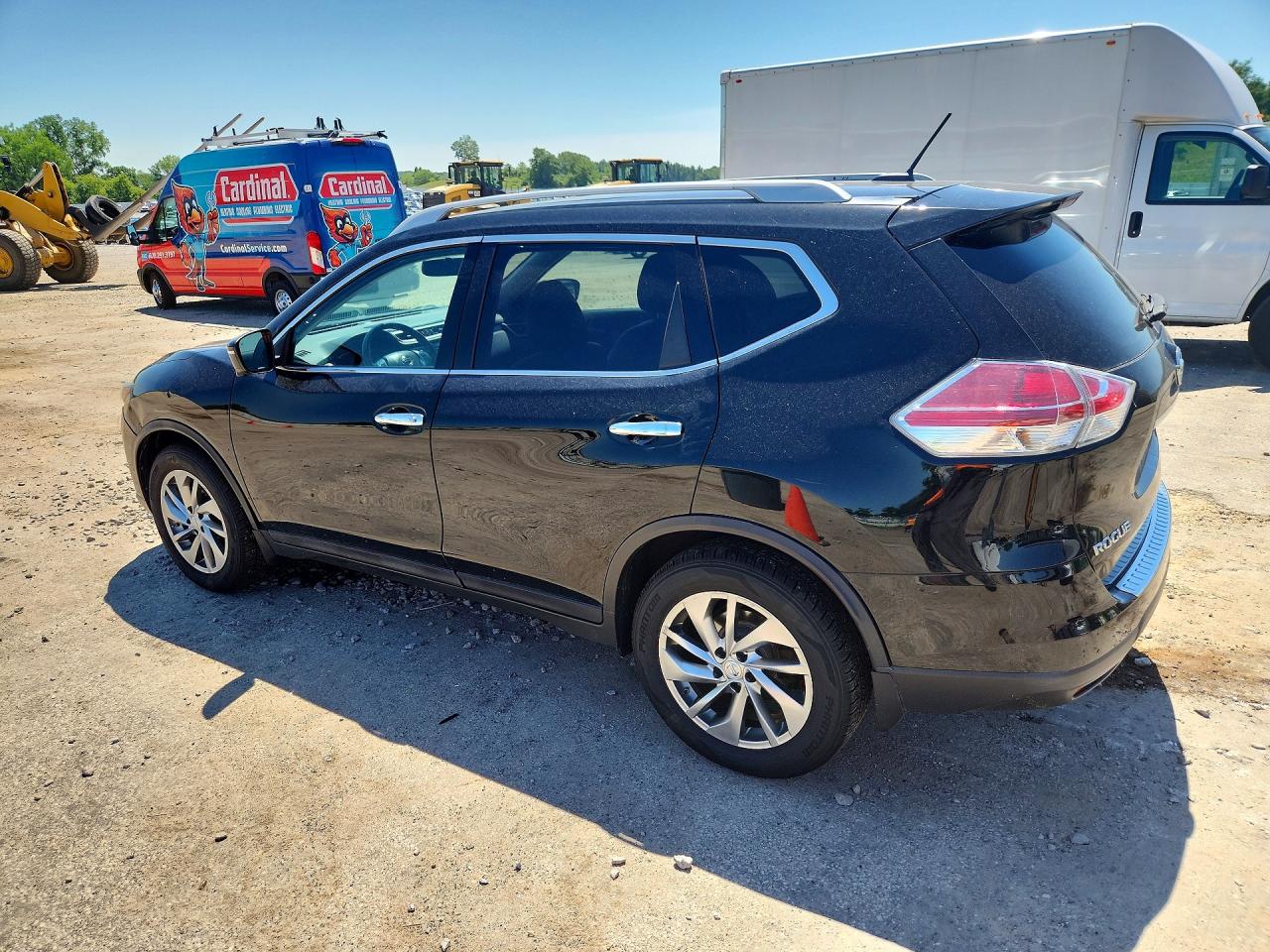 2015 Nissan Rogue Sl Black vin: 5N1AT2MT8FC796852