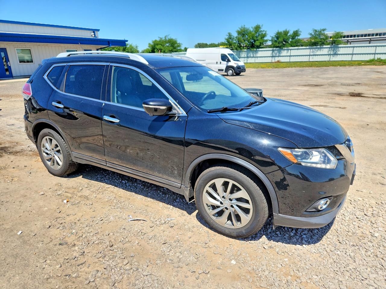 2015 Nissan Rogue Sl Black vin: 5N1AT2MT8FC796852