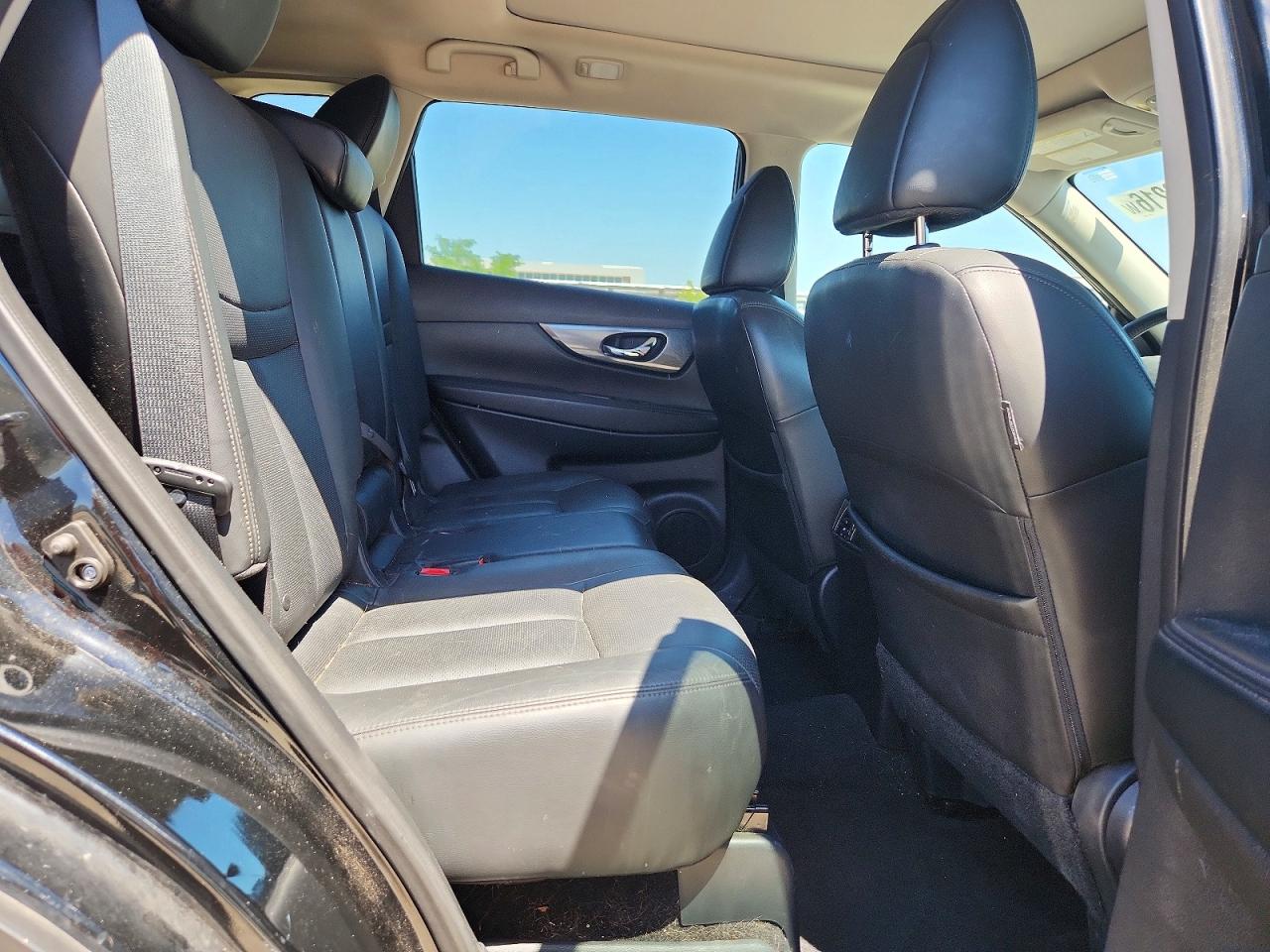 2015 Nissan Rogue Sl Black vin: 5N1AT2MT8FC796852