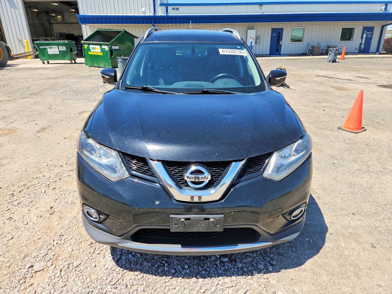 2015 Nissan Rogue Sl Black vin: 5N1AT2MT8FC796852
