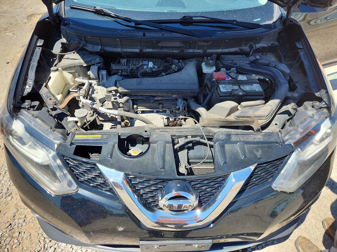 2015 Nissan Rogue Sl Black vin: 5N1AT2MT8FC796852