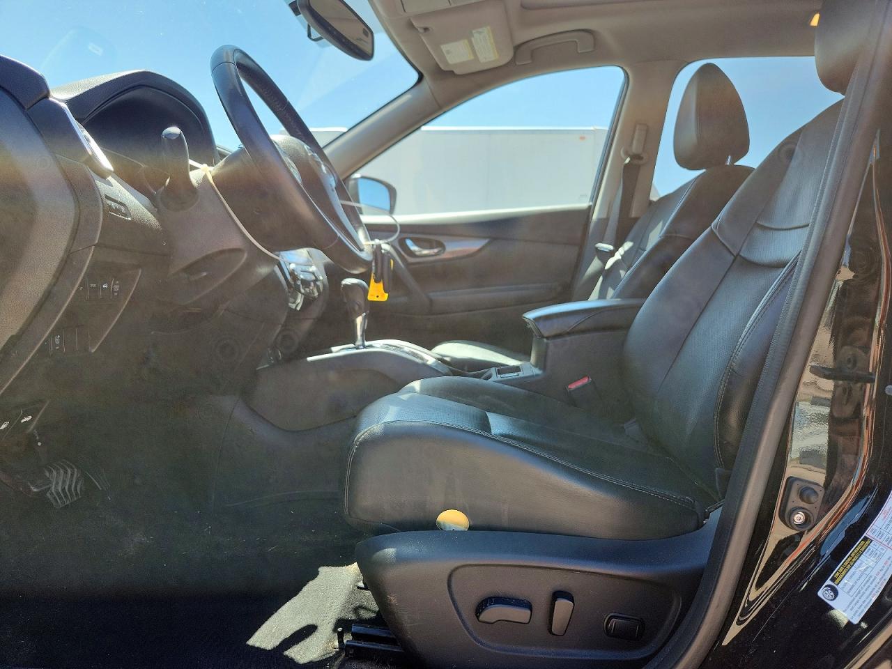 2015 Nissan Rogue Sl Black vin: 5N1AT2MT8FC796852