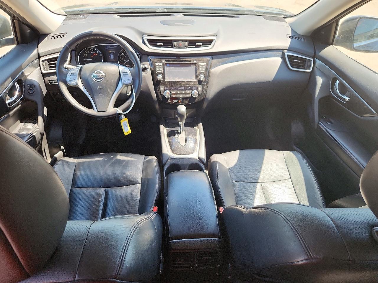2015 Nissan Rogue Sl Black vin: 5N1AT2MT8FC796852