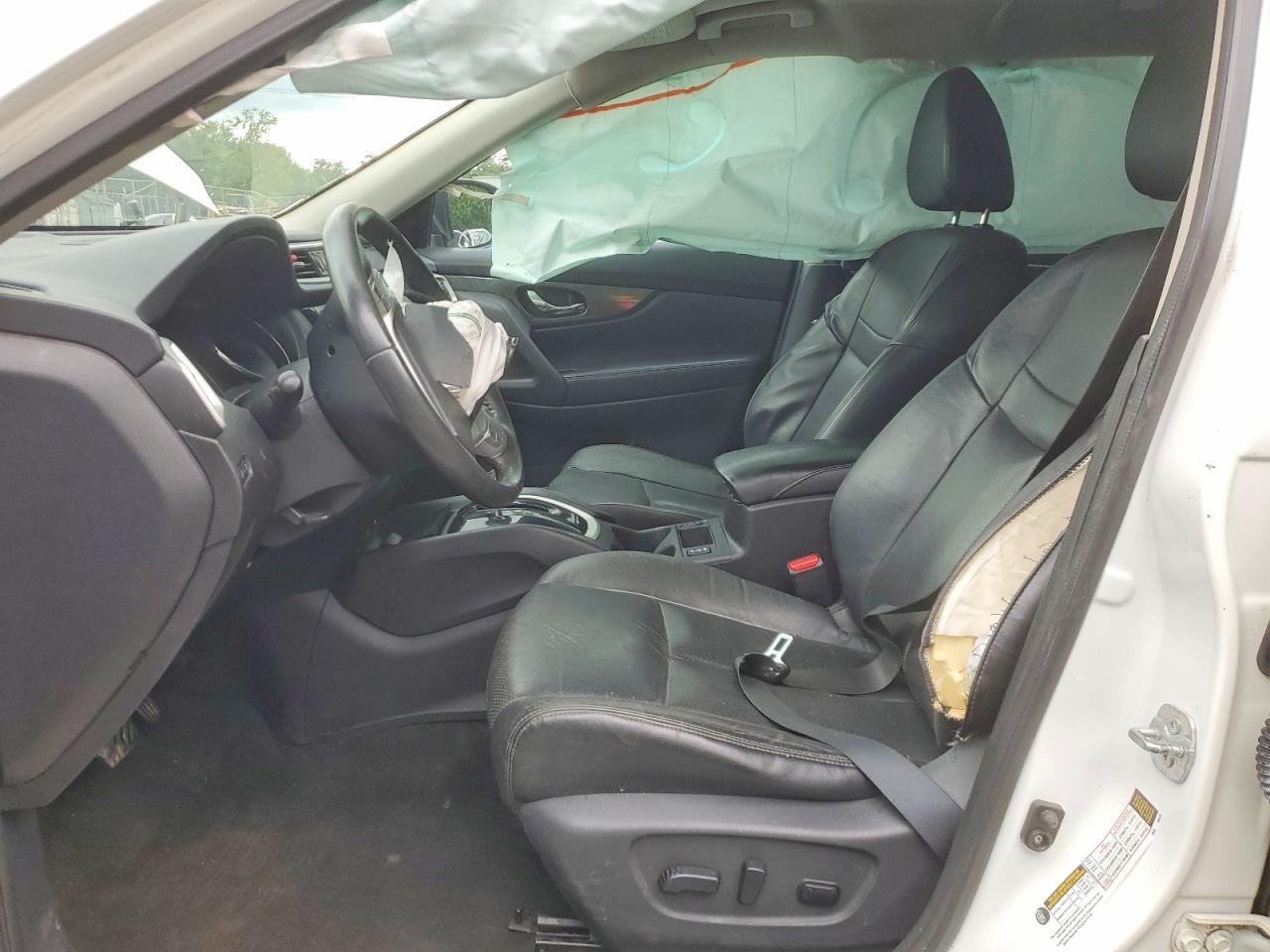 2015 Nissan Rogue Sl Белый vin: 5N1AT2MT8FC808370