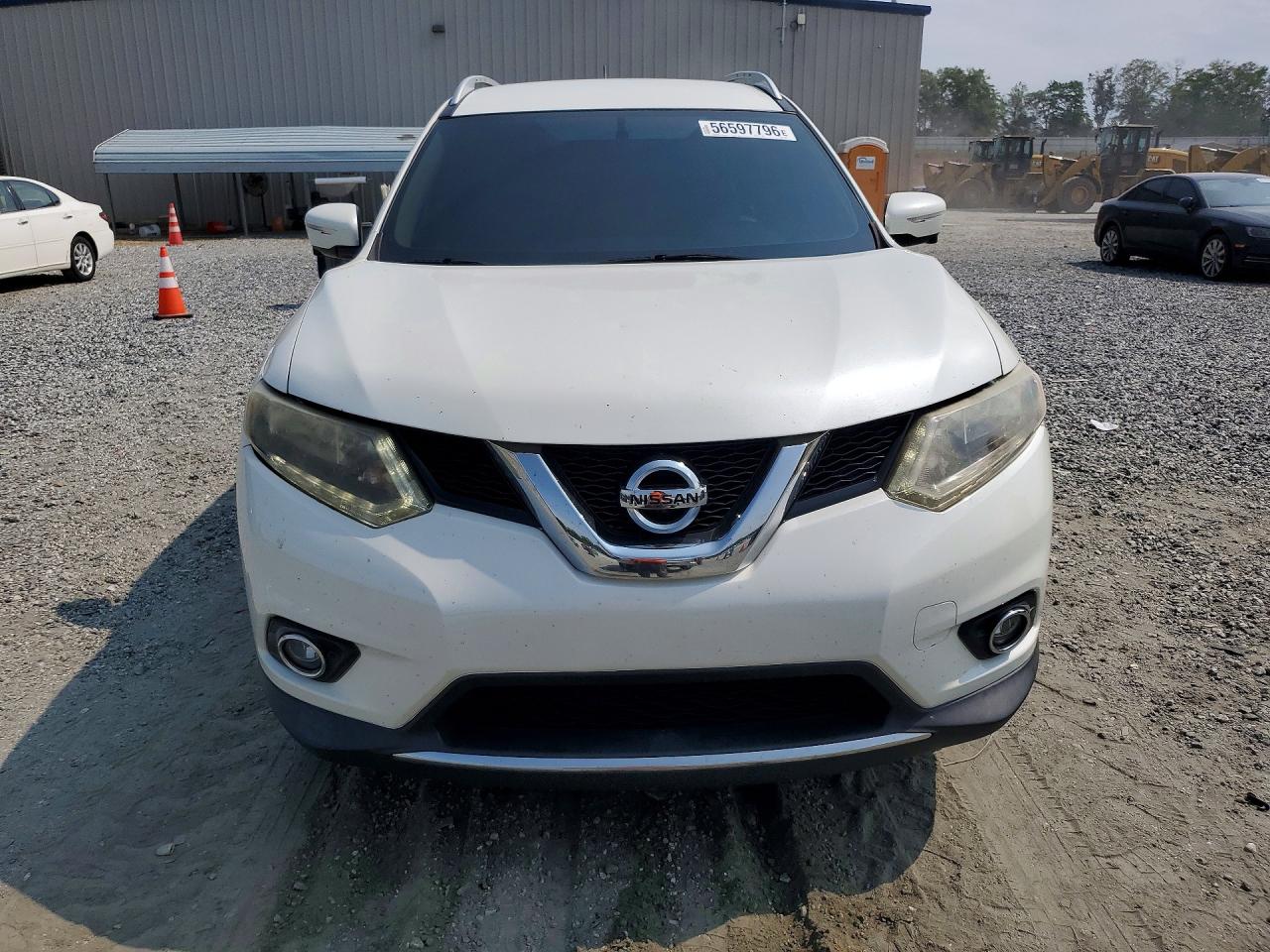 2015 Nissan Rogue S Белый vin: 5N1AT2MT8FC821054