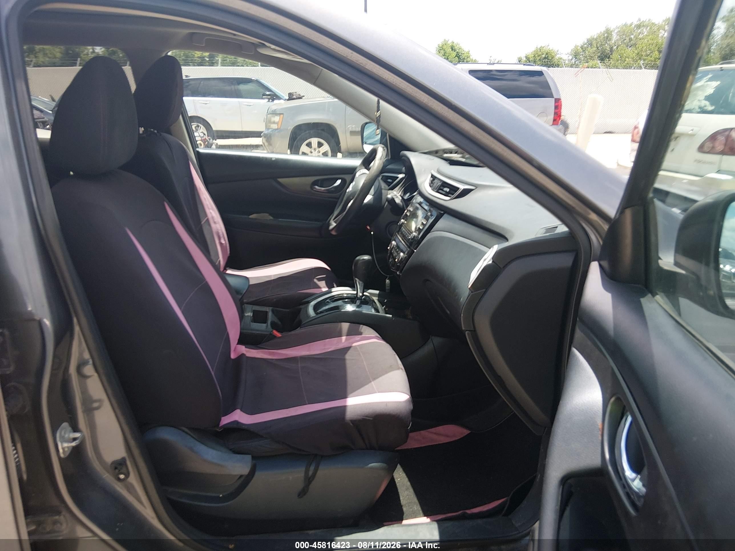 2015 Nissan Rogue Sv Gray vin: 5N1AT2MT8FC824505