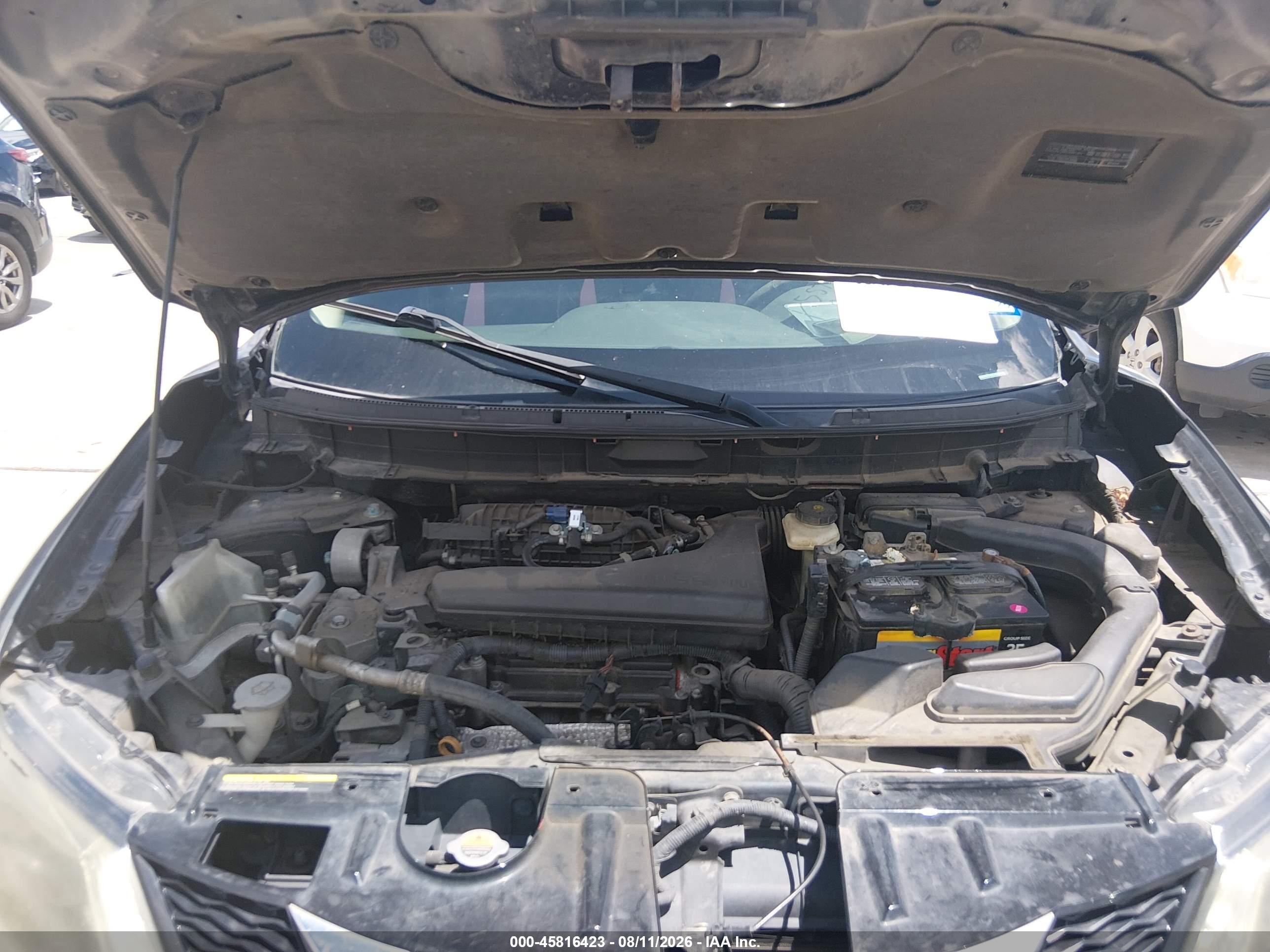 2015 Nissan Rogue Sv Gray vin: 5N1AT2MT8FC824505