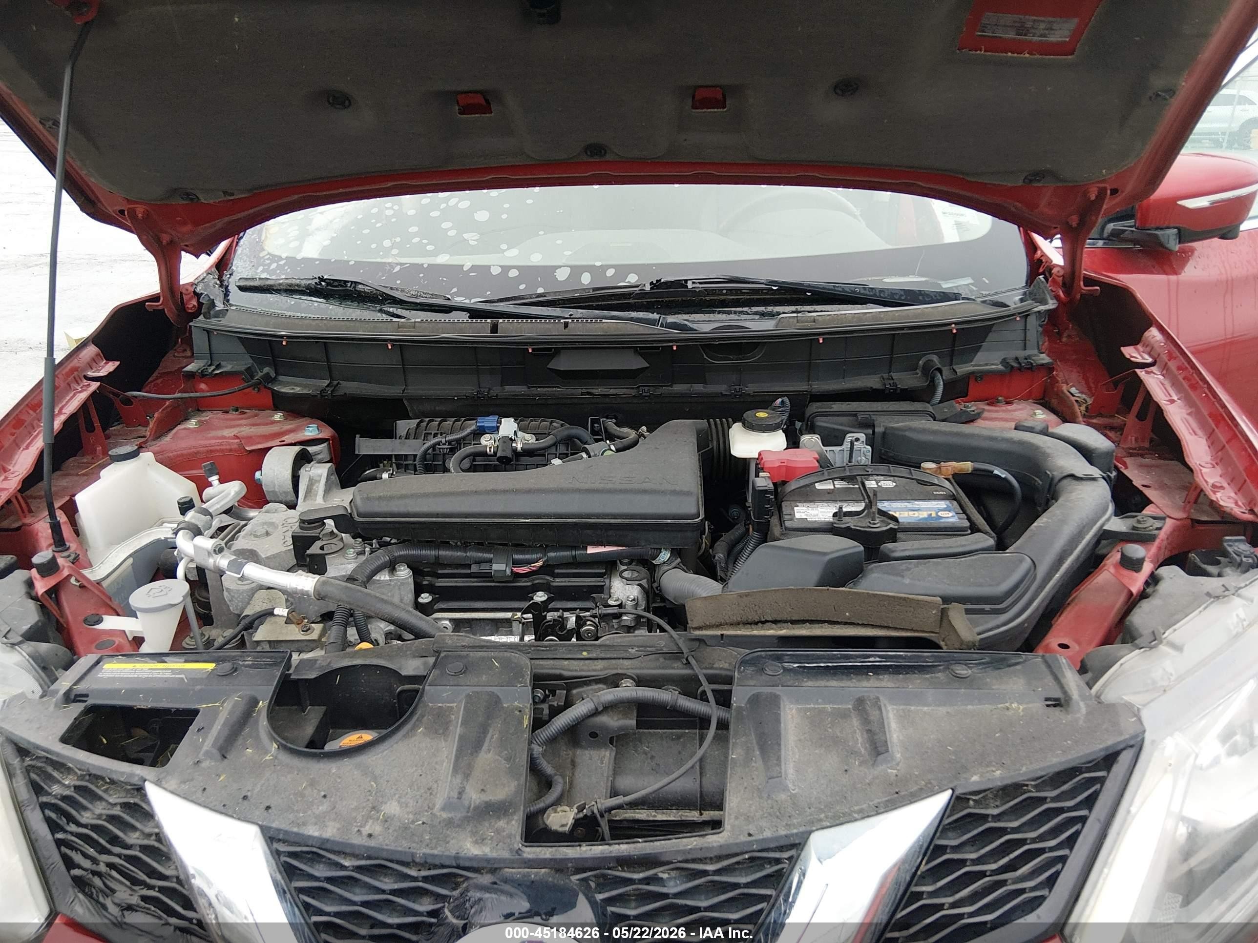 2015 Nissan Rogue Sl Red vin: 5N1AT2MT8FC847993