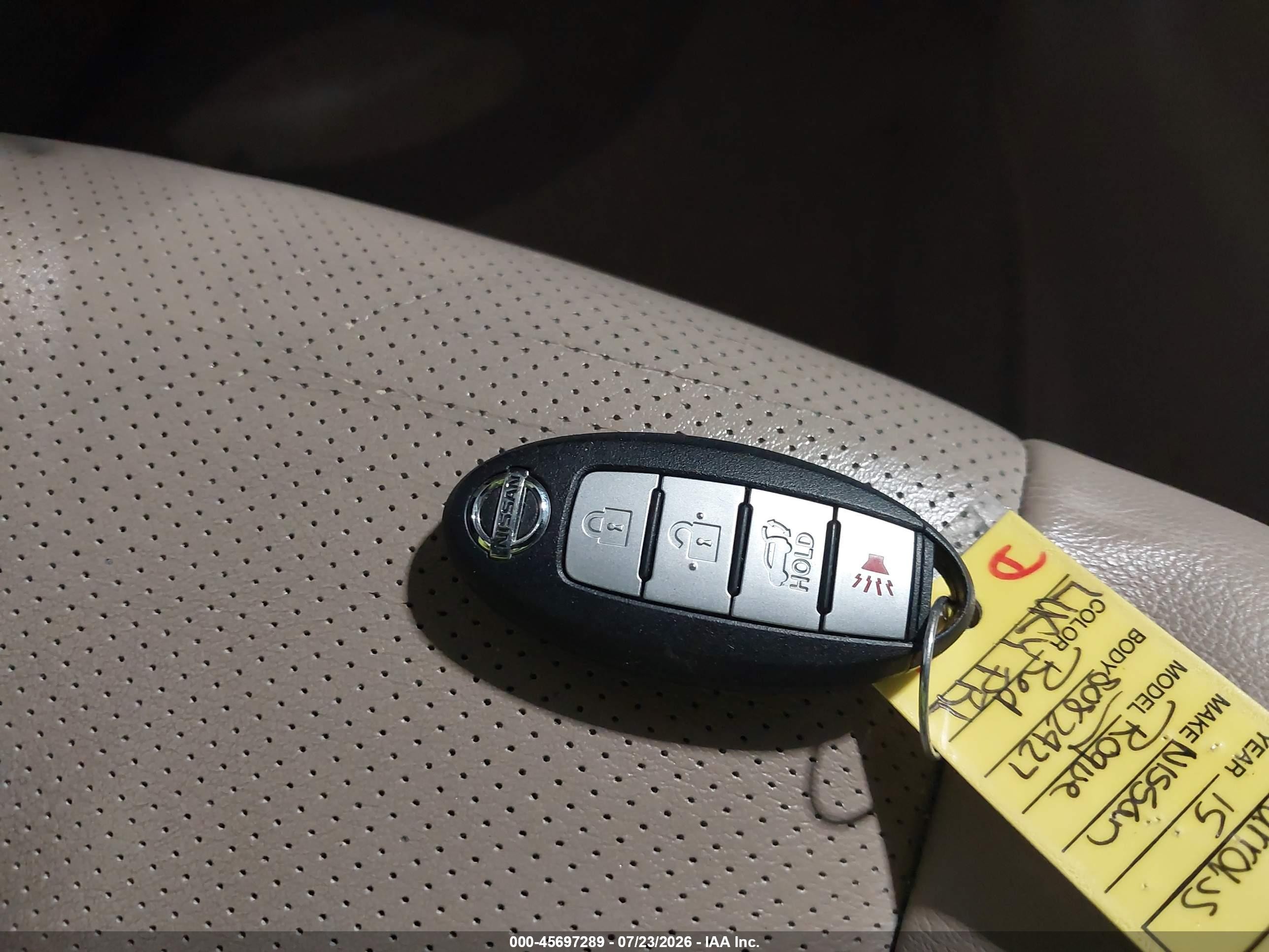 2015 Nissan Rogue Sl Red vin: 5N1AT2MT8FC849050