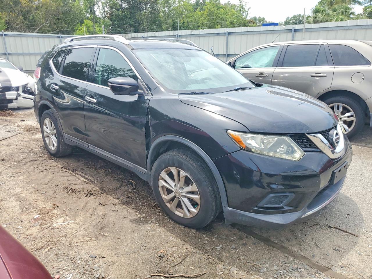 2015 Nissan Rogue Sv Black vin: 5N1AT2MT8FC869363