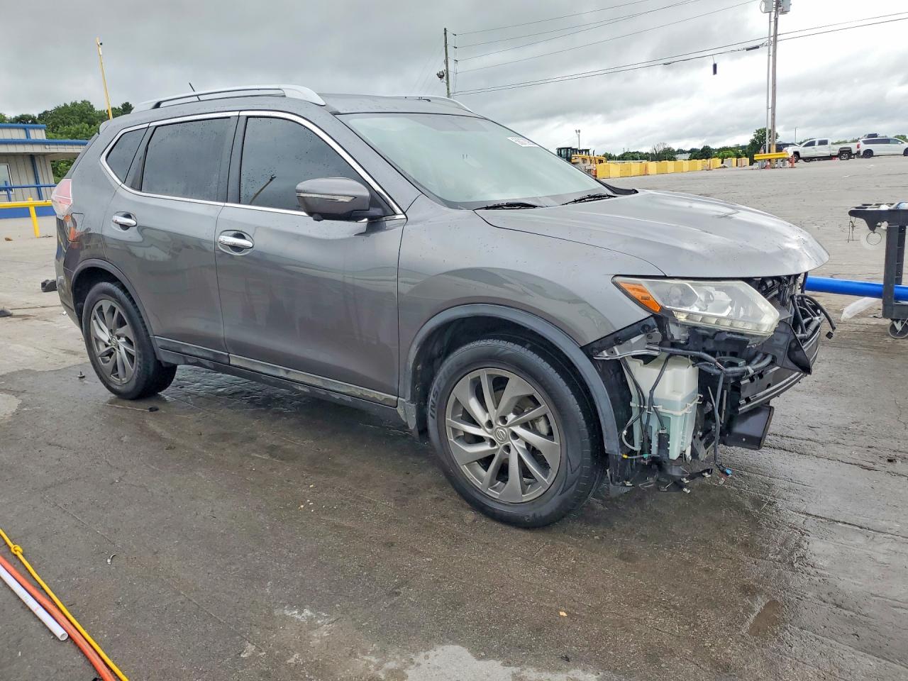 2015 Nissan Rogue Sl Gray vin: 5N1AT2MT8FC892545