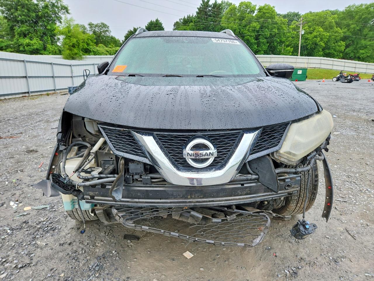 2015 Nissan Rogue Sl Black vin: 5N1AT2MT8FC893131