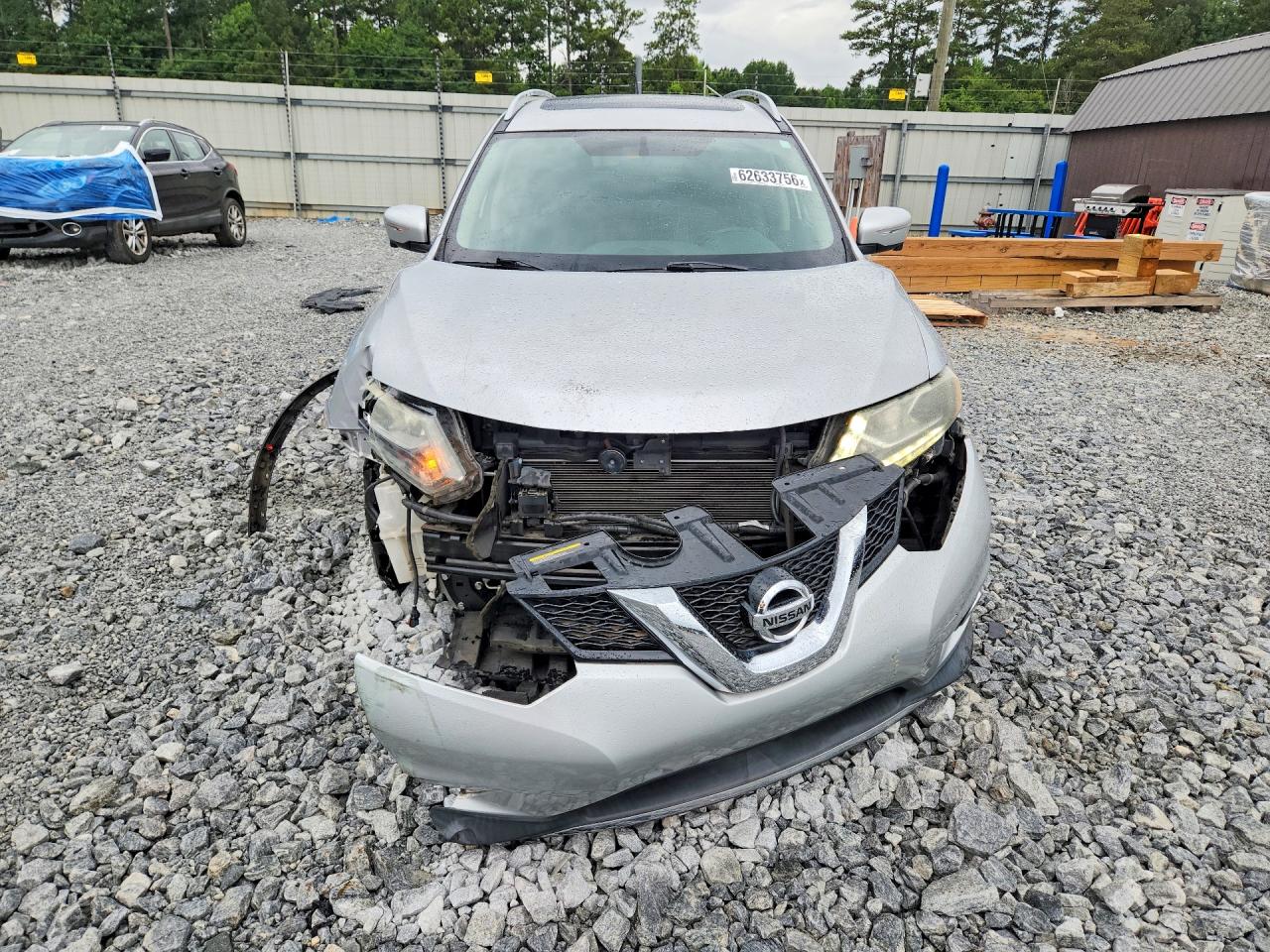 2015 Nissan Rogue Sl Silver vin: 5N1AT2MT8FC895557