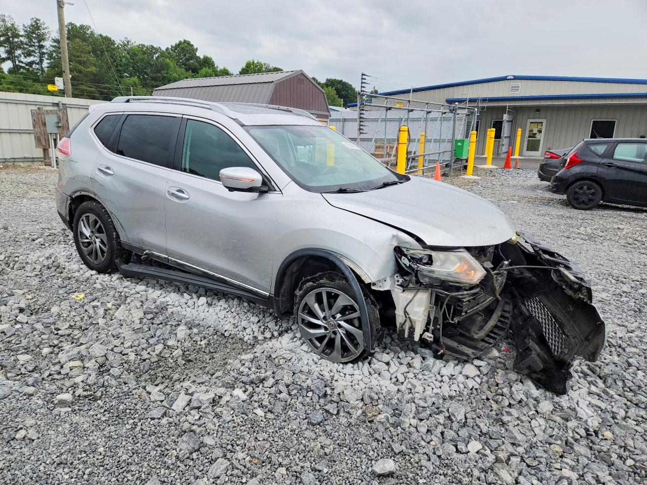 2015 Nissan Rogue Sl Silver vin: 5N1AT2MT8FC895557