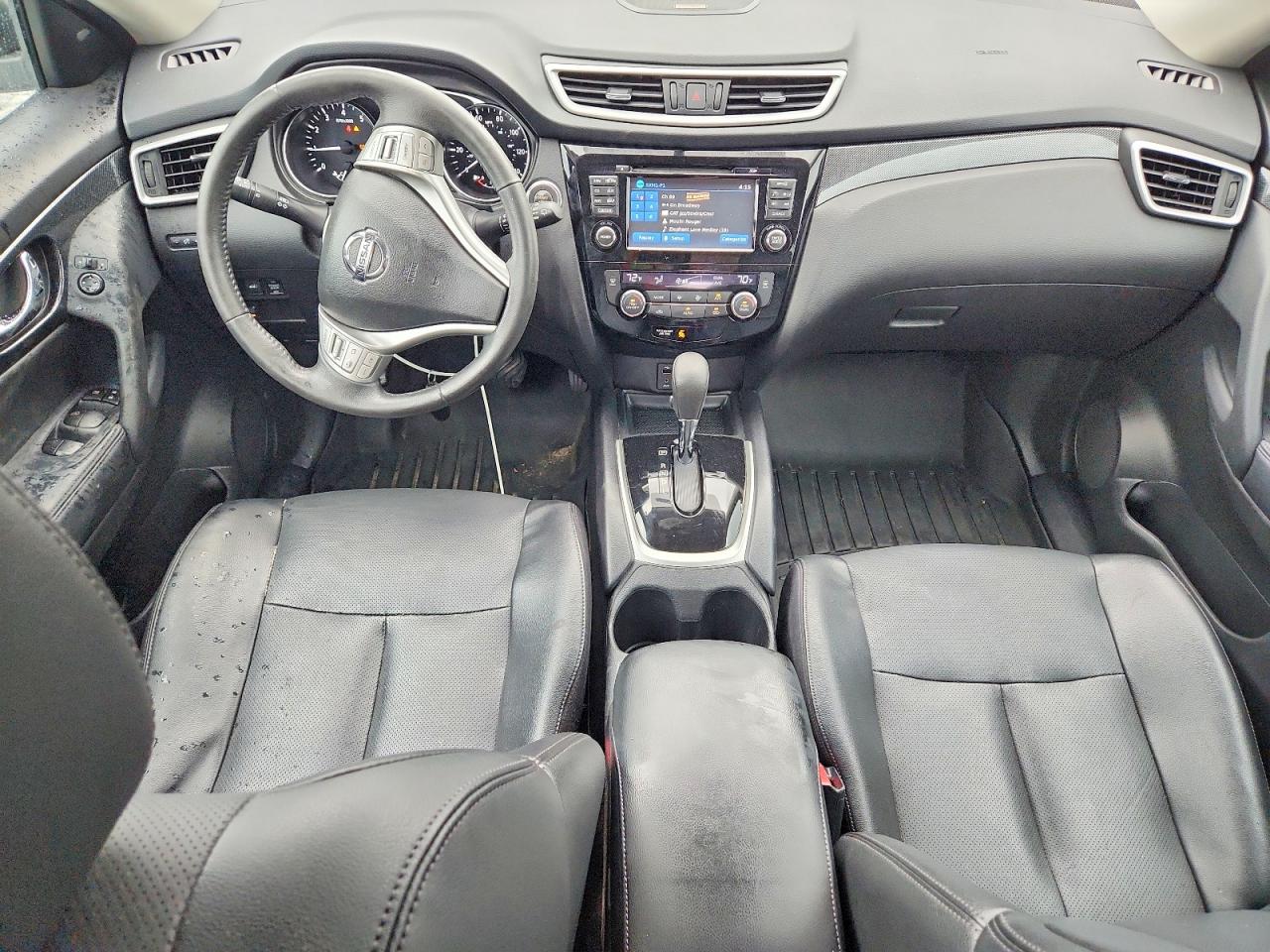 2015 Nissan Rogue Sl Silver vin: 5N1AT2MT8FC895557