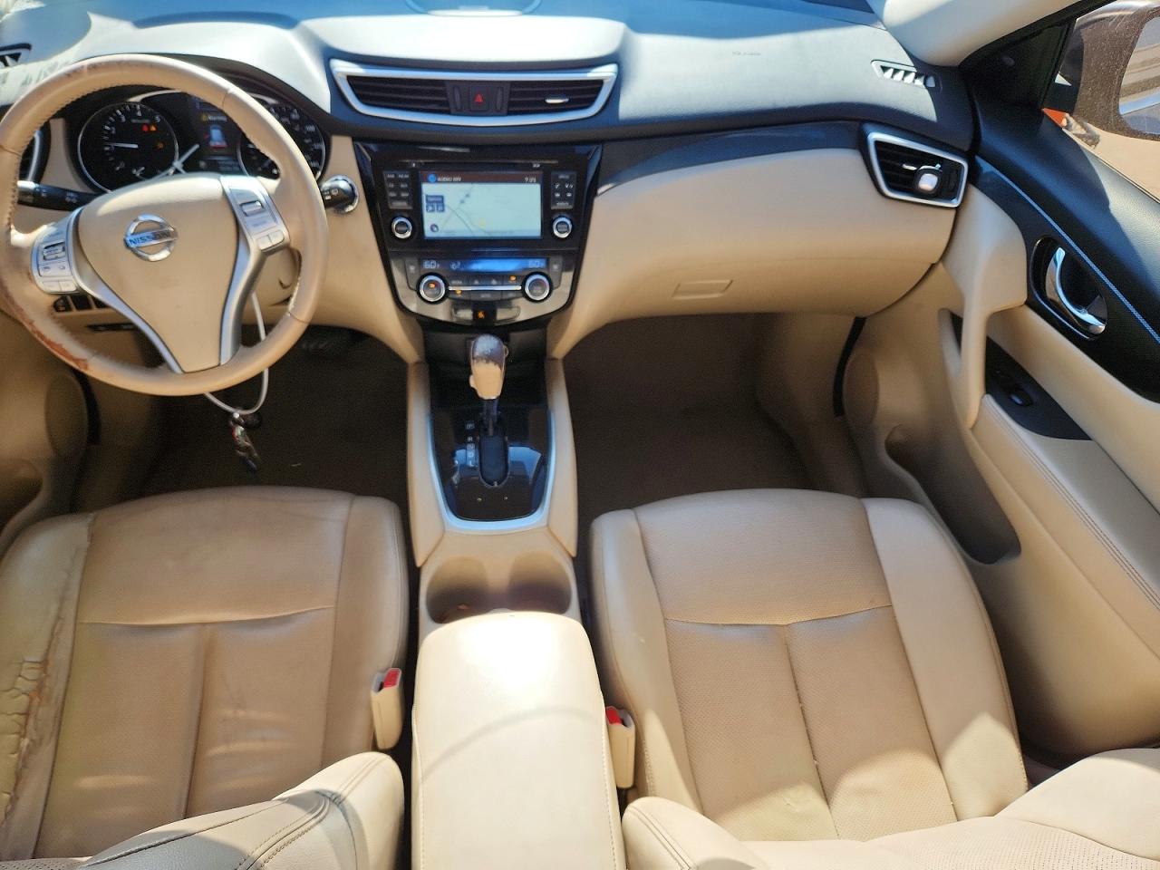 2015 Nissan Rogue Sl Gray vin: 5N1AT2MT8FC906217