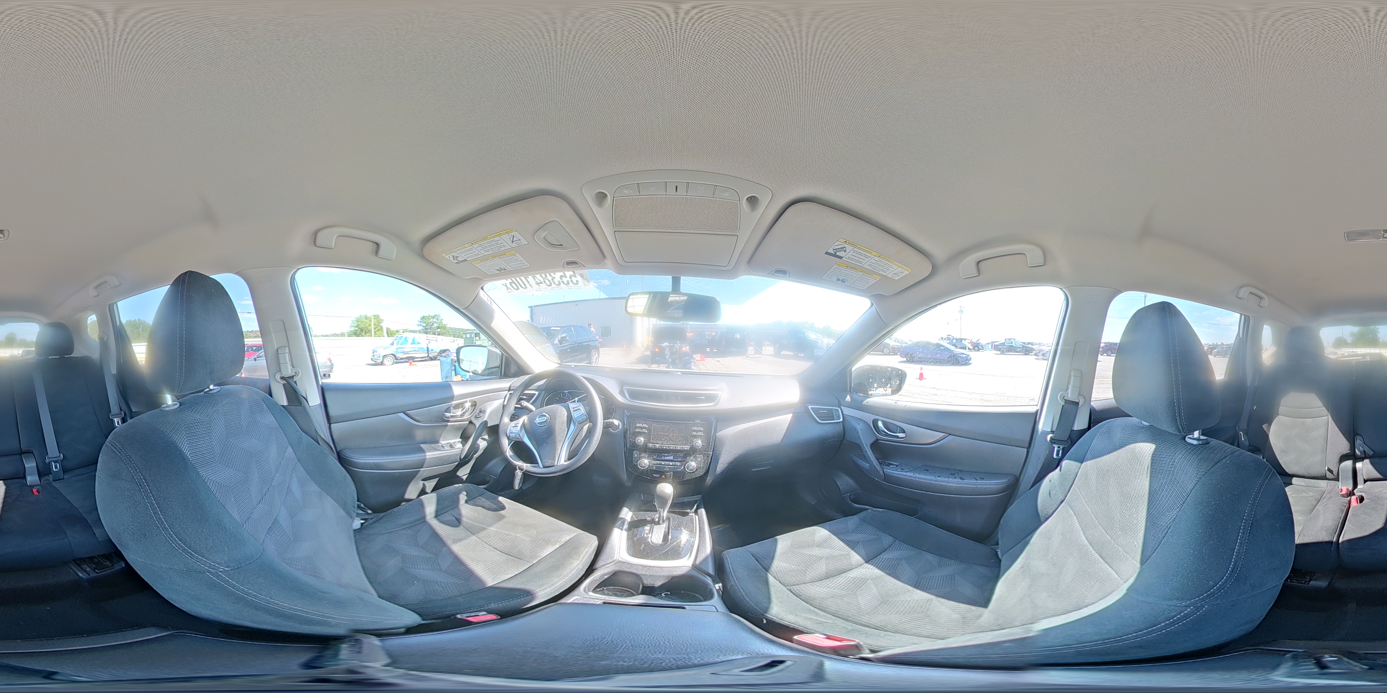 2015 Nissan Rogue Sv White vin: 5N1AT2MT8FC913376