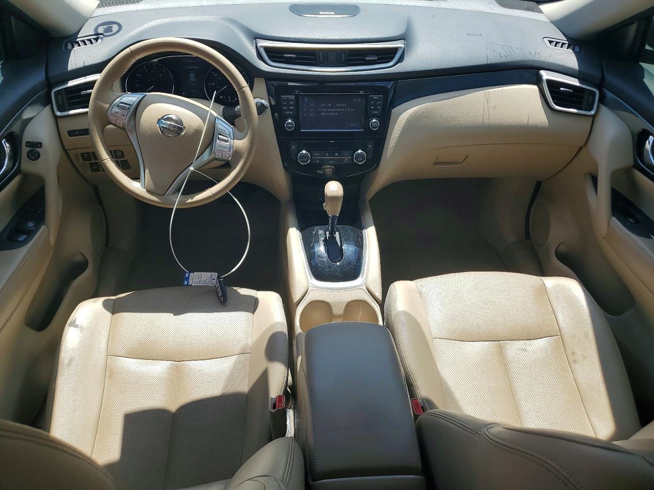 2015 Nissan Rogue Sl Burgundy vin: 5N1AT2MT8FC917010