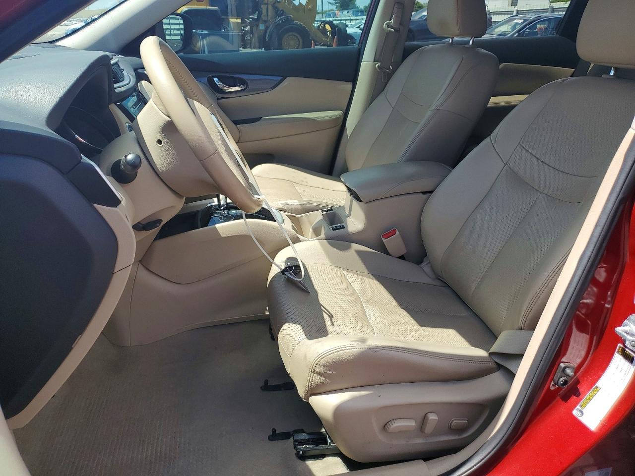 2015 Nissan Rogue Sl Burgundy vin: 5N1AT2MT8FC917010