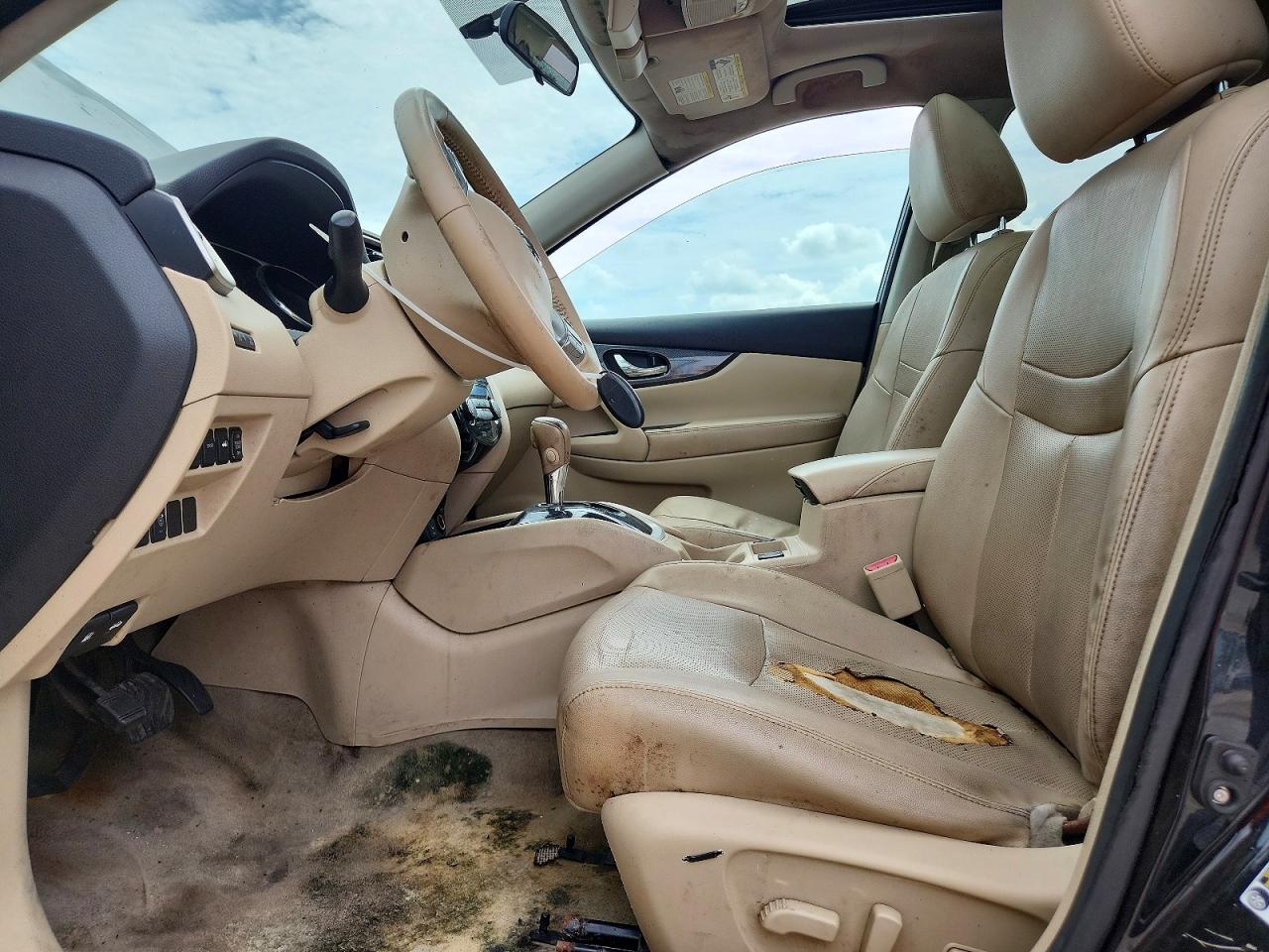 2015 Nissan Rogue Sl Черный vin: 5N1AT2MT8FC922949