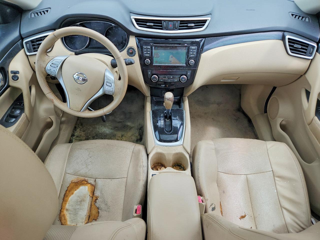 2015 Nissan Rogue Sl Черный vin: 5N1AT2MT8FC922949