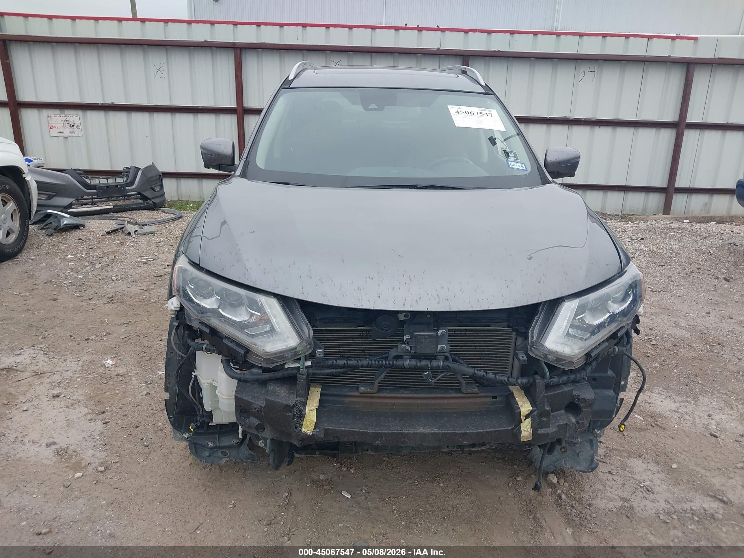 2017 Nissan Rogue Sl Gray vin: 5N1AT2MT8HC827701