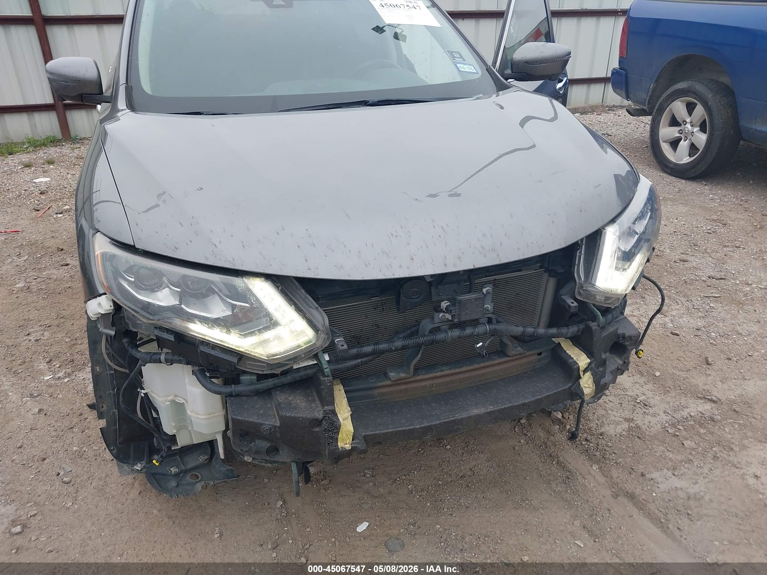2017 Nissan Rogue Sl Gray vin: 5N1AT2MT8HC827701