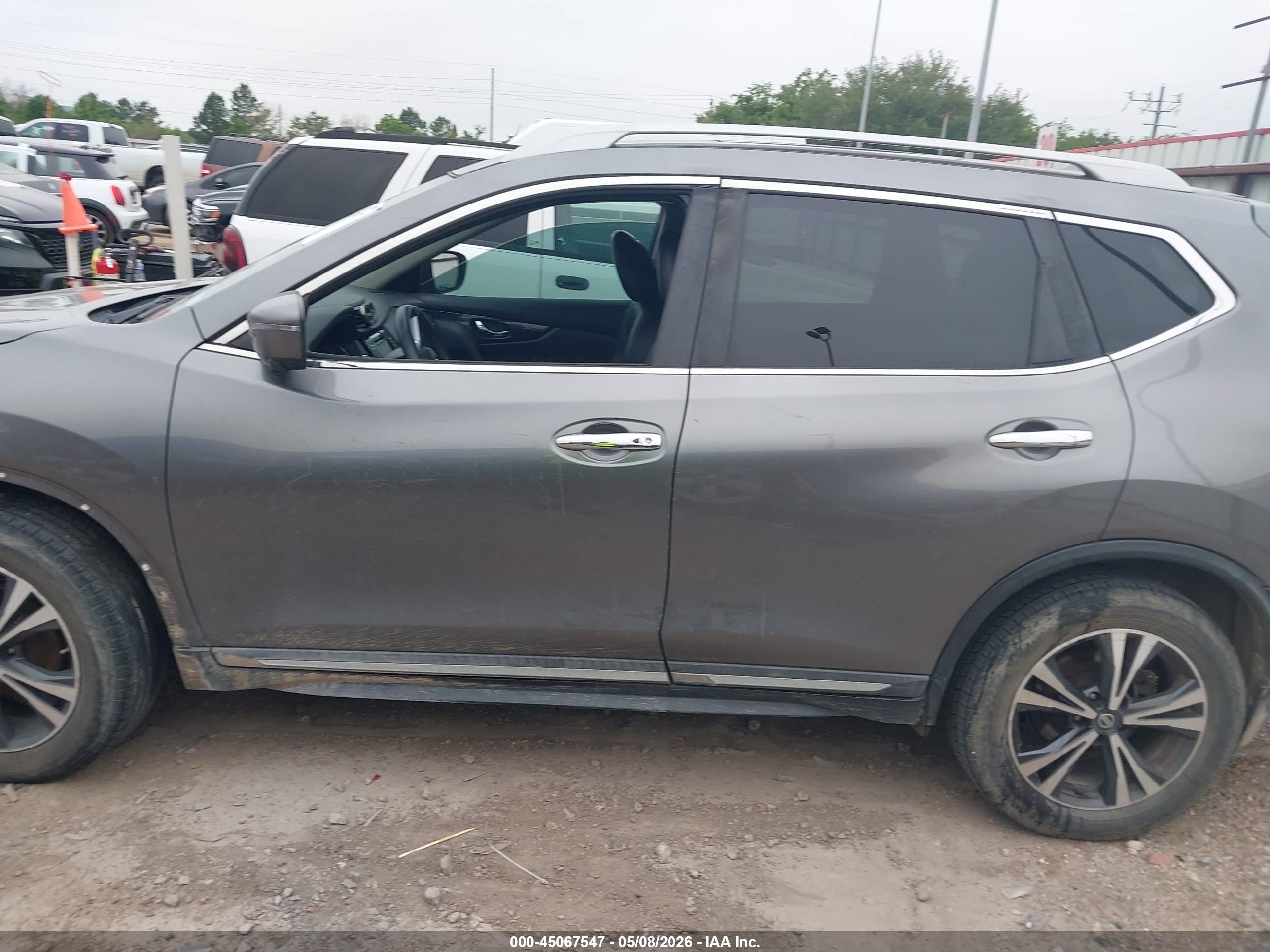 2017 Nissan Rogue Sl Gray vin: 5N1AT2MT8HC827701