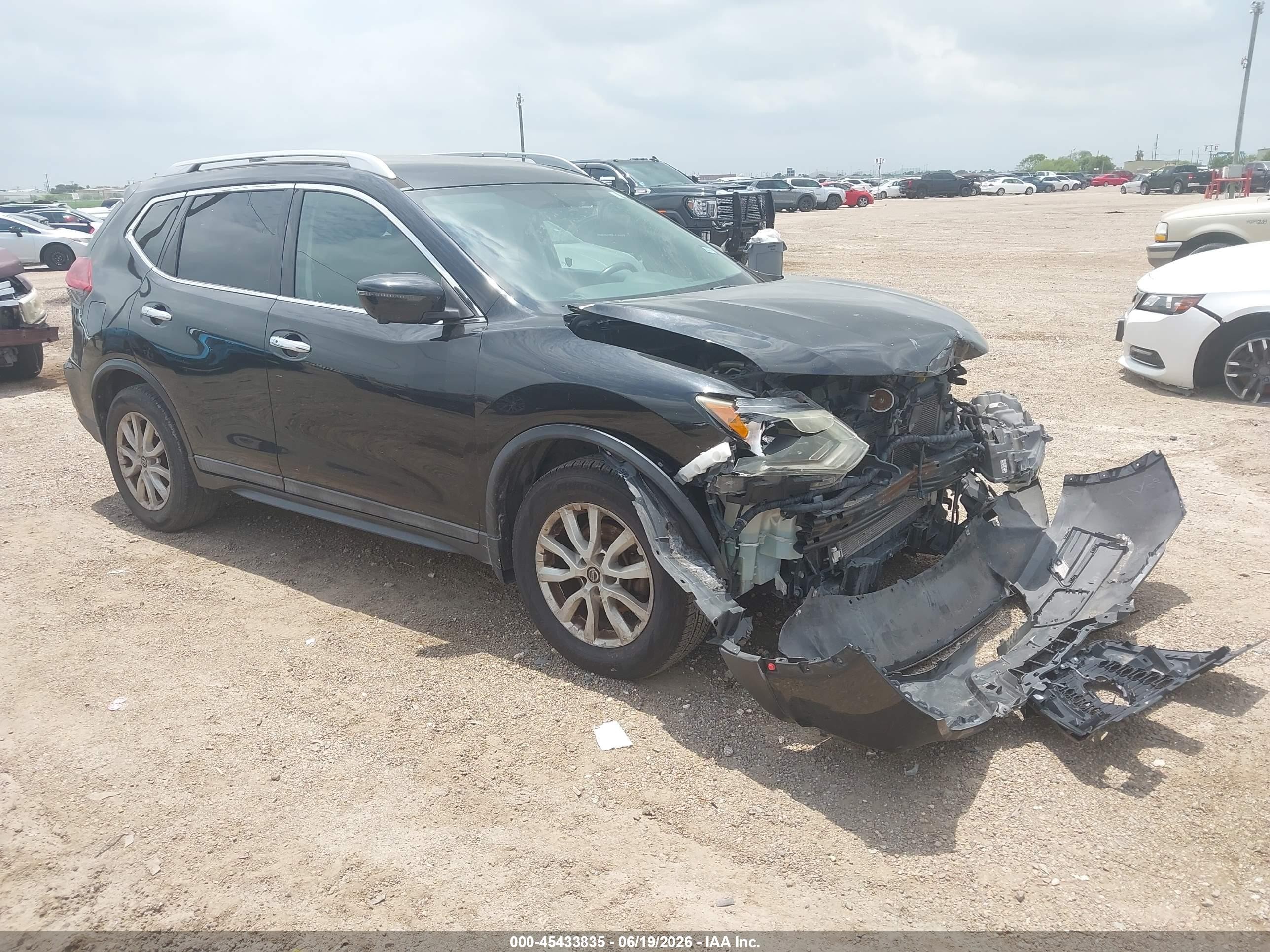 2018 Nissan Rogue Sv Black vin: 5N1AT2MT8JC704163