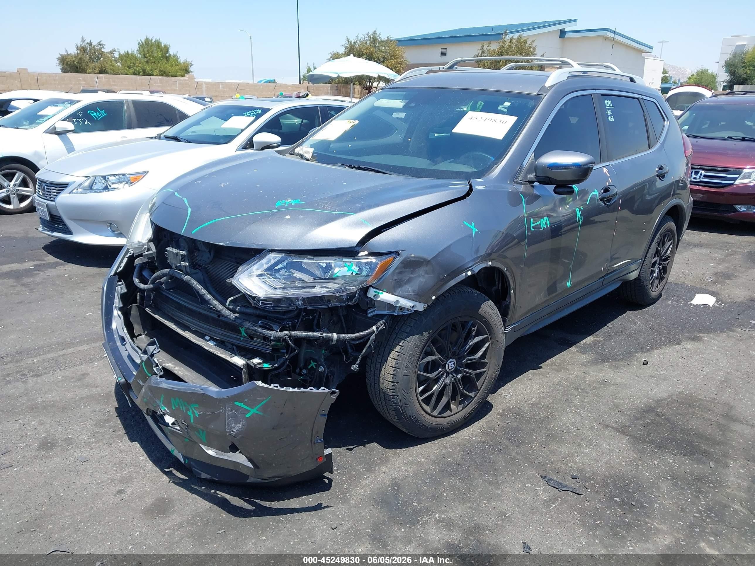 2019 Nissan Rogue S Gray vin: 5N1AT2MT8KC760475