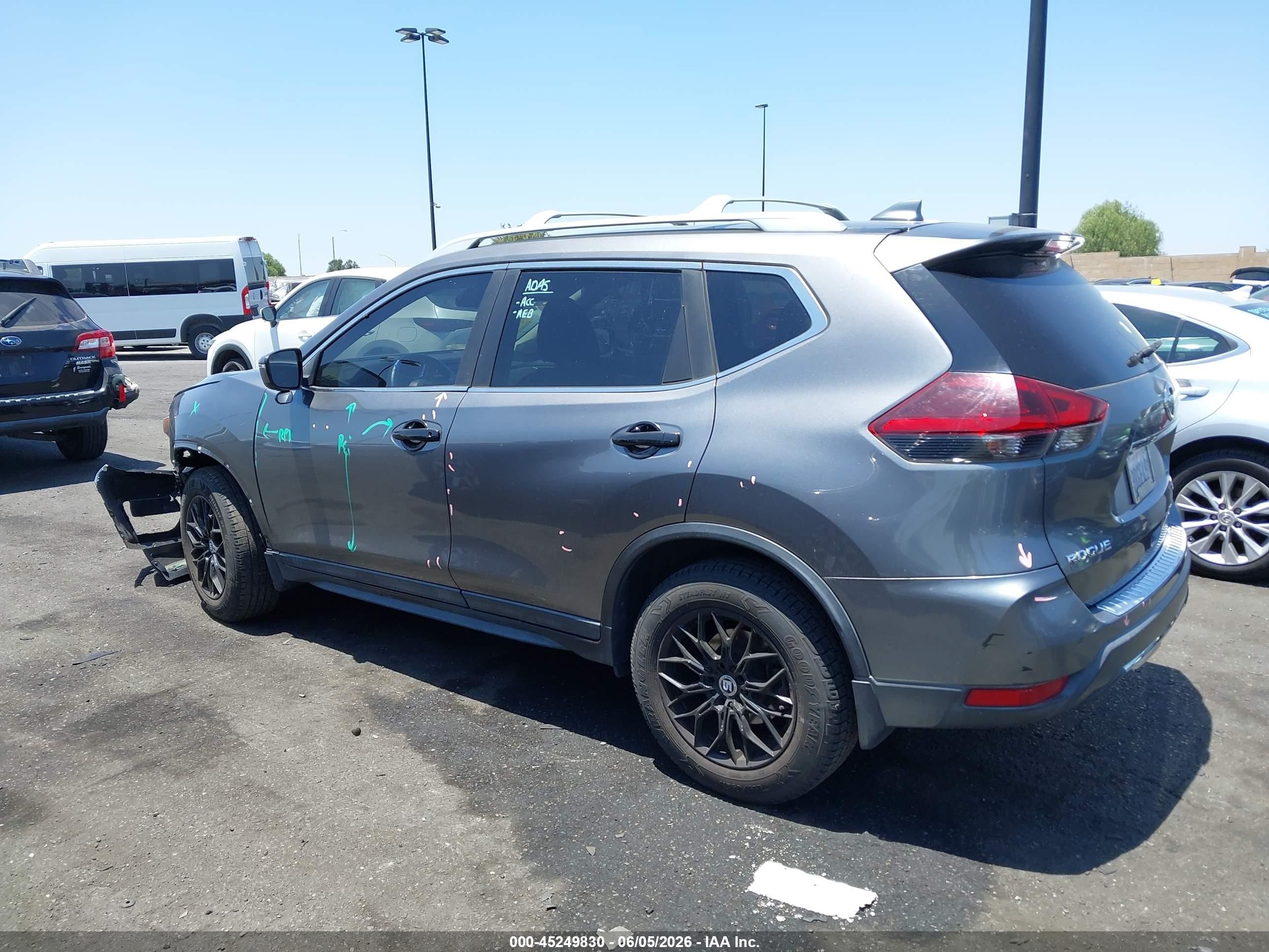 2019 Nissan Rogue S Gray vin: 5N1AT2MT8KC760475