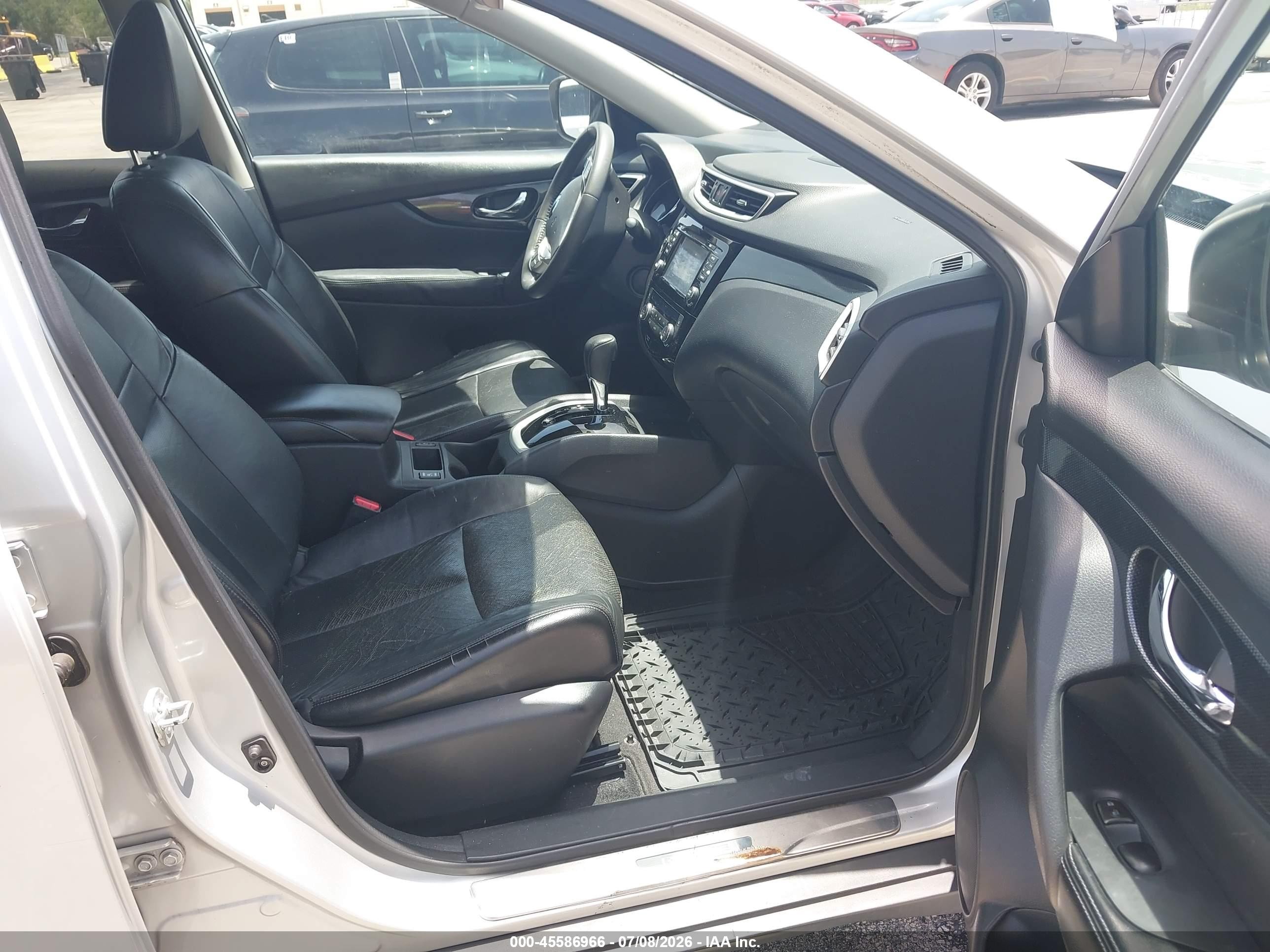 2014 Nissan Rogue Sl Серебряный vin: 5N1AT2MT9EC754060