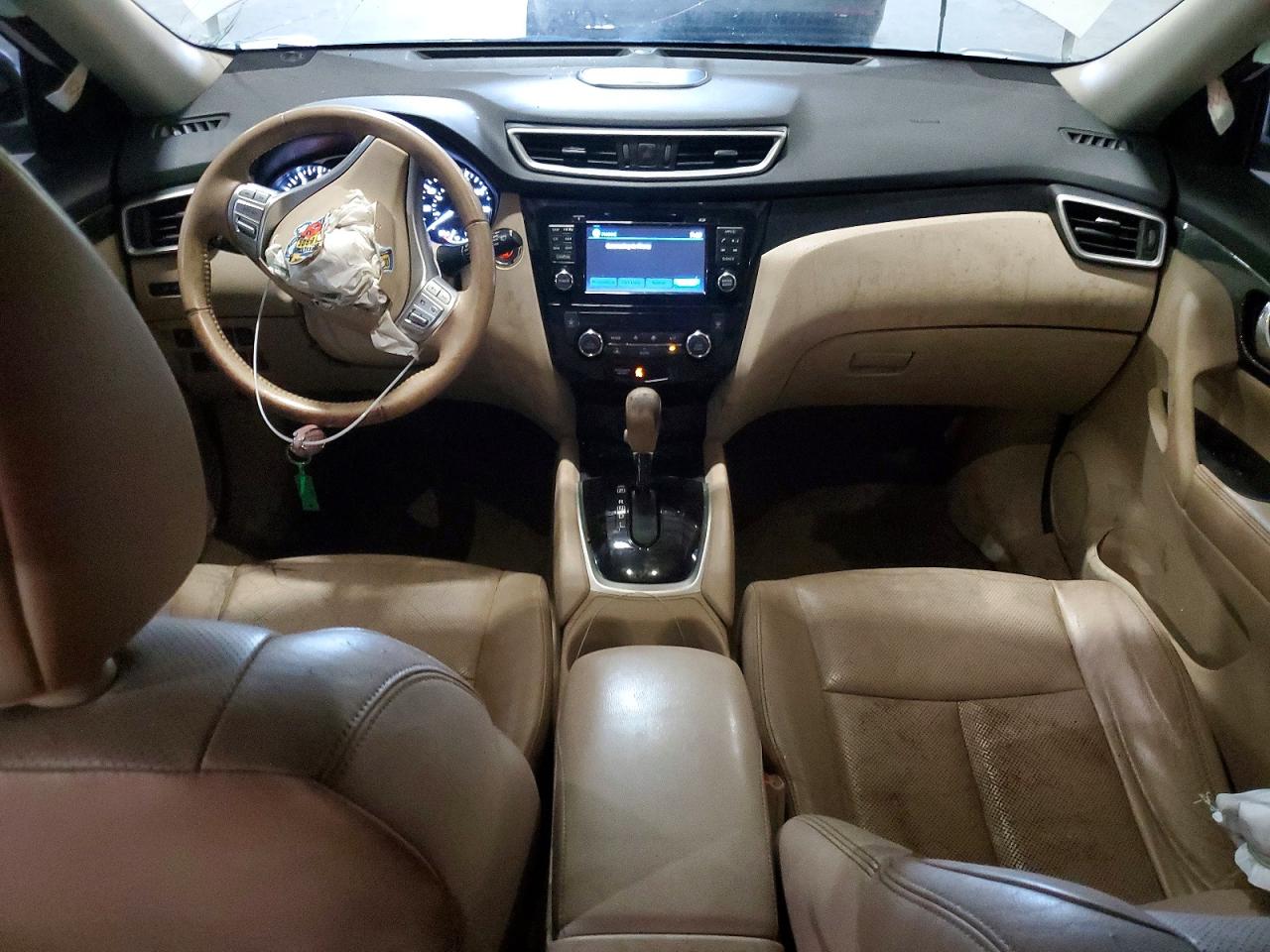 2014 Nissan Rogue Sl White vin: 5N1AT2MT9EC756150