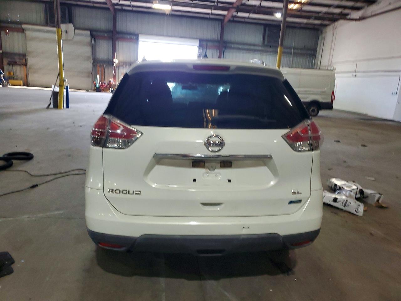 2014 Nissan Rogue Sl White vin: 5N1AT2MT9EC756150