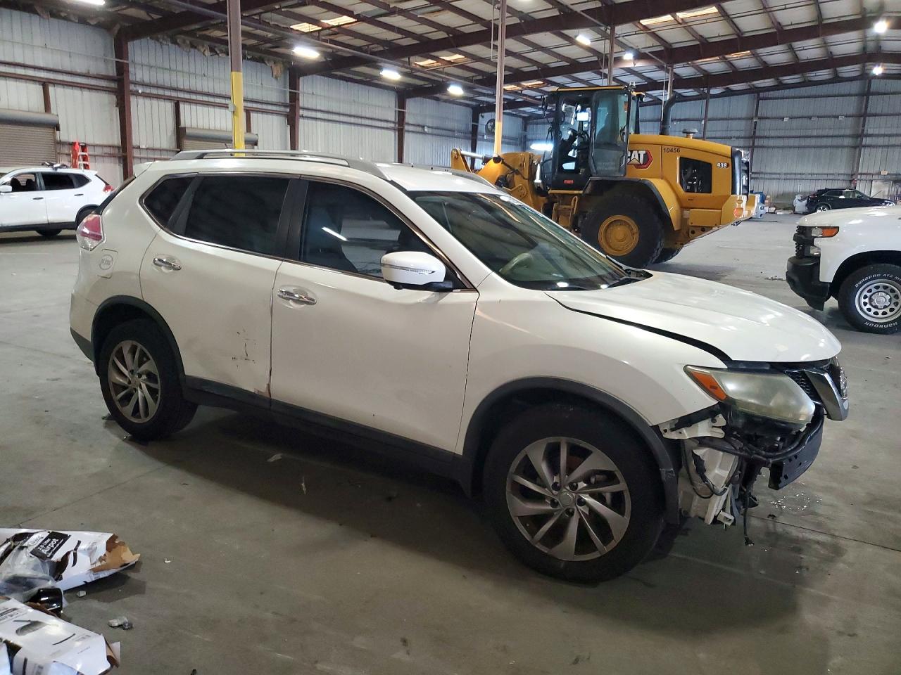 2014 Nissan Rogue Sl White vin: 5N1AT2MT9EC756150